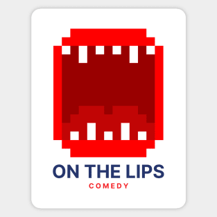 On the Lips - Lo-Fi mouth (transparent background) Sticker